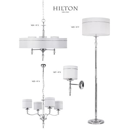 Jupiter 1424 - Taklampa med kedja HILTON 3xE27/60W/230V