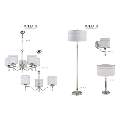 Jupiter 1530 - JU P H - Golvlampa JULIA II E27/60W