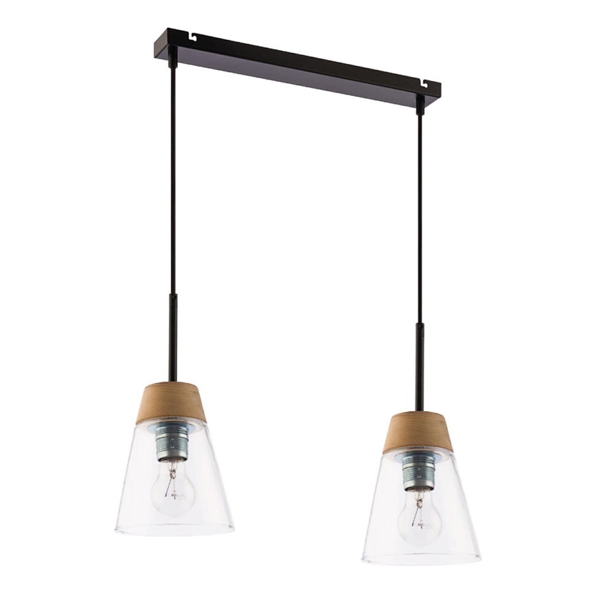 Jupiter 1541 - DM 2 TR - Hängande lampa DOMINO 2xE27/60W
