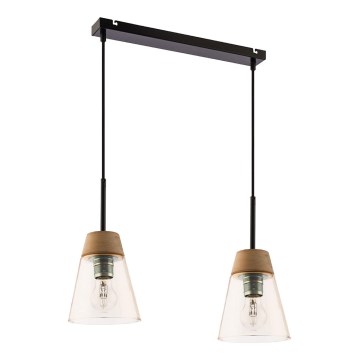 Jupiter 1543 - DM 2 BU - Hängande lampa DOMINO 2xE27/60W