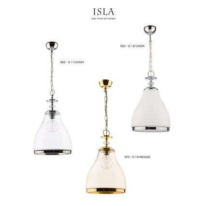 Jupiter 1568 - IS 1 T/C - Hängande lampa ISLA E27/60W
