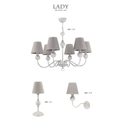 Jupiter 1588 - LY K BI - Väggbelysning LADY E14/40W
