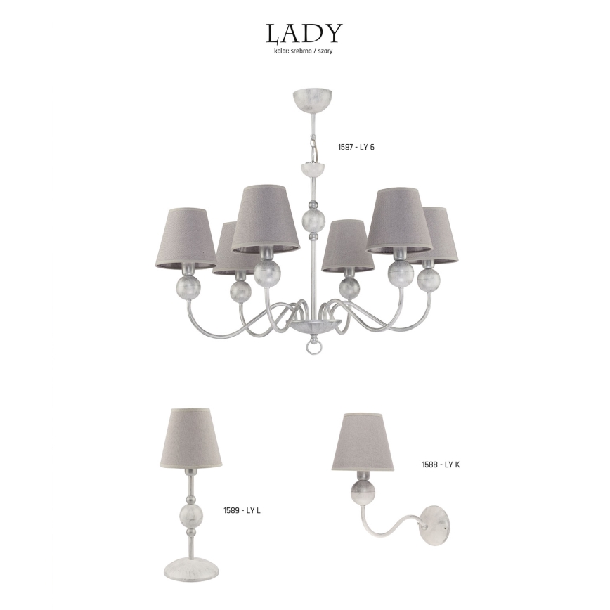 Jupiter 1588 - LY K BI - Väggbelysning LADY E14/40W