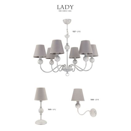 Jupiter 1589 - LY L BI - Bordslampa LADY E14/40W