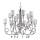 Jupiter 1596 - DE 12 CH - Kristallkrona DOLPHINA 12xE14/40W