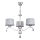 Jupiter 1603 - EG 3 CH - Kristallkrona EGIDA 3xE27/60W