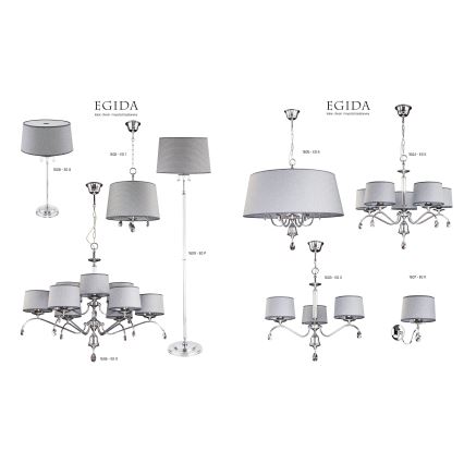 Jupiter 1606 - EG 9 CH - Kristallkrona EGIDA 9xE27/60W