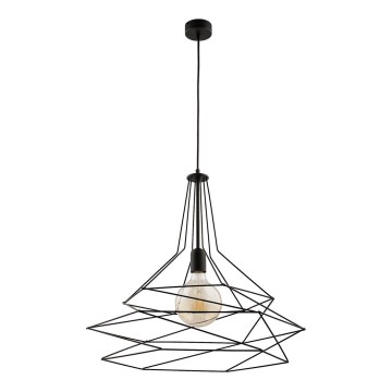 Jupiter 1657 - Ljuskrona med snöre ORO 1xE27/60W/230V svart