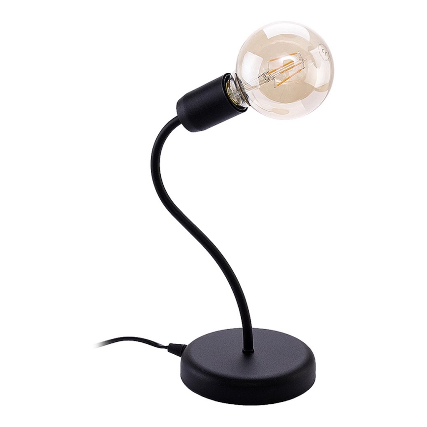 Jupiter 1673 - Bordslampa LUCE 1xE27/60W/230V svart