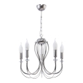 Jupiter 1688 - Ljuskrona med kedja MELANI 5xE14/40W/230V silver