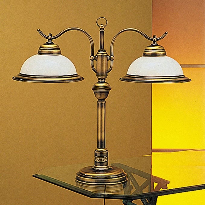 Jupiter 17 - OG2 - Bordslampa opal 2xE27/60W/230V