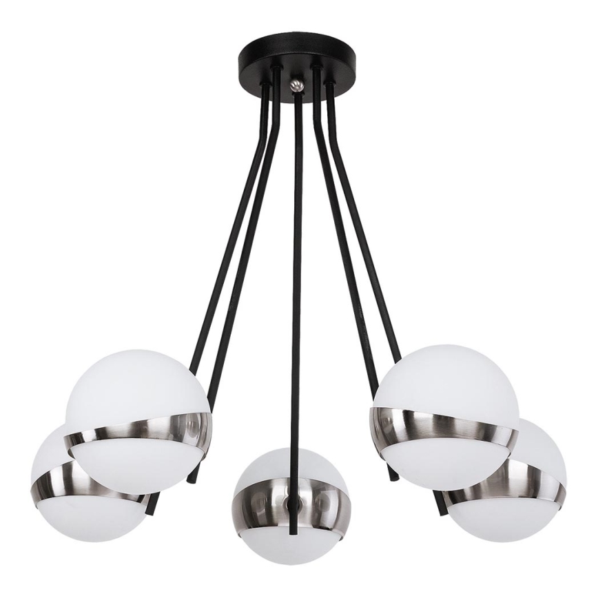 Jupiter 1715 - Pendelkrona ELFA 5xE14/40W/230V skinande krom