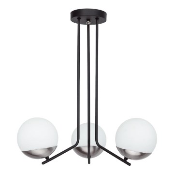 Jupiter 1723 - Pendelkrona SANTA 3xE14/40W/230V skinande krom