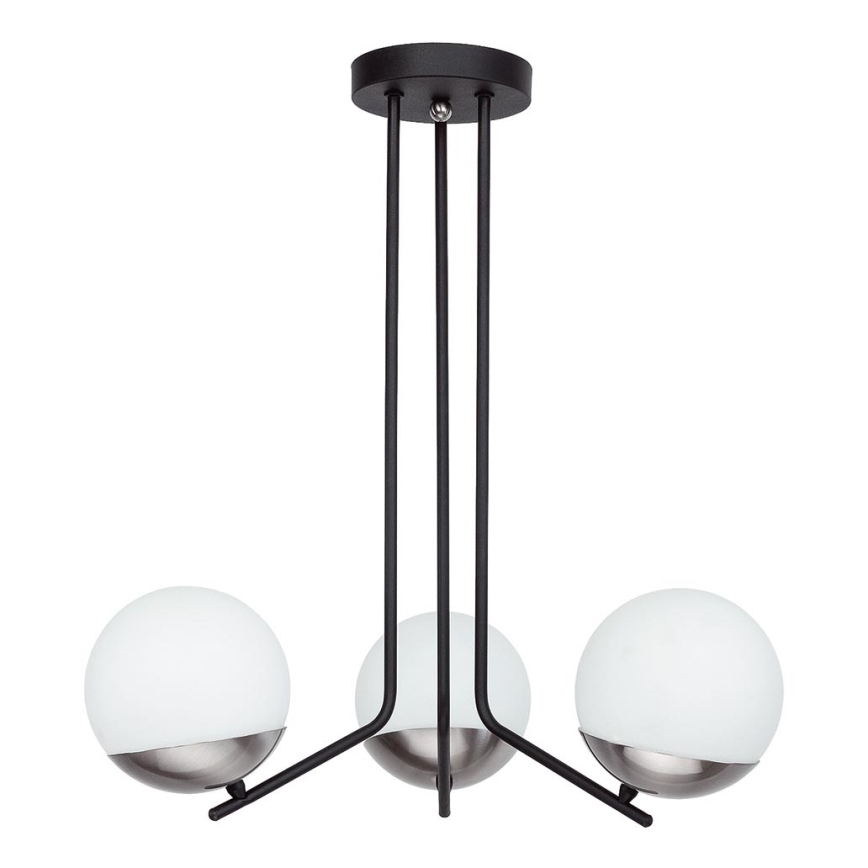 Jupiter 1723 - Pendelkrona SANTA 3xE14/40W/230V skinande krom