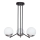Jupiter 1723 - Pendelkrona SANTA 3xE14/40W/230V skinande krom