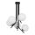 Jupiter 1737 - Pendelkrona TIM 5xE14/40W/230V skinande krom