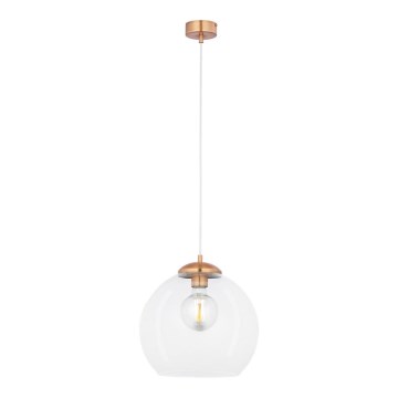 Jupiter 1785 - AS 1 - Ljuskrona med snöre ASTI 1xE27/60W/230V koppar