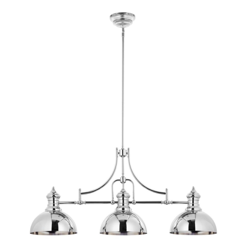 Jupiter 1789 - PT3 - Hängande Ljuskrona PLATINO 3xE27/60W/230V silver