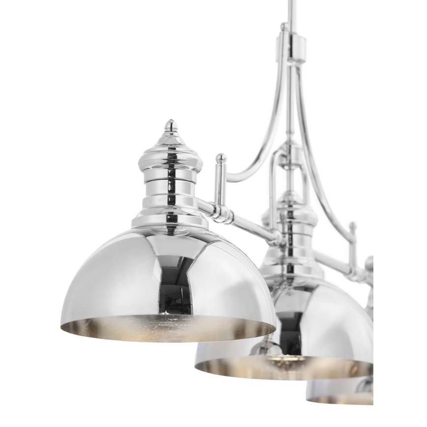 Jupiter 1789 - PT3 - Hängande Ljuskrona PLATINO 3xE27/60W/230V silver