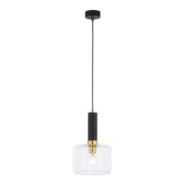 Jupiter 1846 - VA1 - Ljuskrona med snöre VANES 1xE27/60W/230V mässing/svart