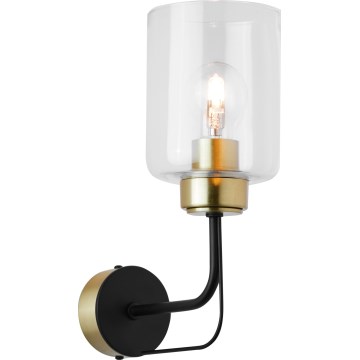 Jupiter 1883 - Vägglampa CERES 1xE27/15W/230V guld/svart