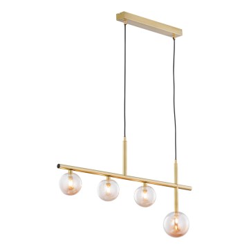 Jupiter 1899 - Pendellampa med kabel NEPTUN 4xG9/14W/230V guld