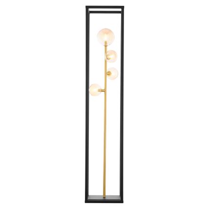 Jupiter 1911 - Golvlampa NEPTUN 4xG9/14W/230V guld/svart/rökbeige