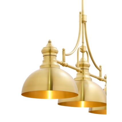 Jupiter 1915 - Upphängningsbar Ljuskrona  PLATINO 3xE27/60W/230V mässing