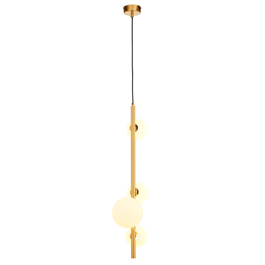Jupiter 1921 - Ljuskrona med upphängningsrem TAIDA 4xG9/40W/230V mässing