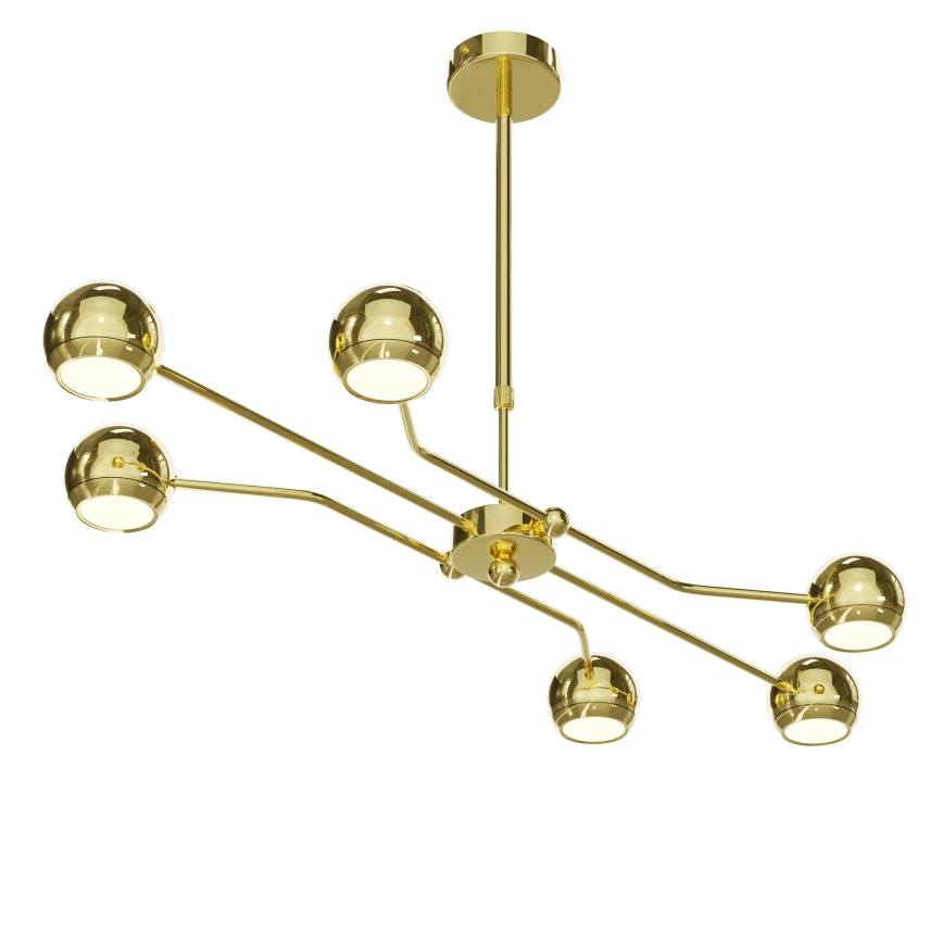Jupiter 1978 - Pendelkrona TIANA 6xGU10/10W/230V guld