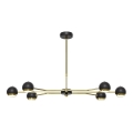 Jupiter 1979 - Pendelkrona TIANA 6xGU10/10W/230V svart/guld