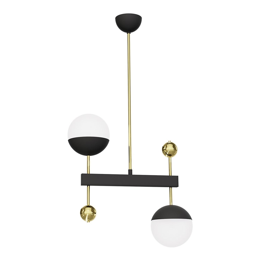 Jupiter 1986 - Pendelkrona DEGO 2xG9/10W/230V svart/guld