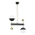 Jupiter 1986 - Pendelkrona DEGO 2xG9/10W/230V svart/guld