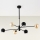 Jupiter 1993 - Pendelkrona MOKA 3xGU10/10W/230V + 3xG9/10W/230V svart/beige