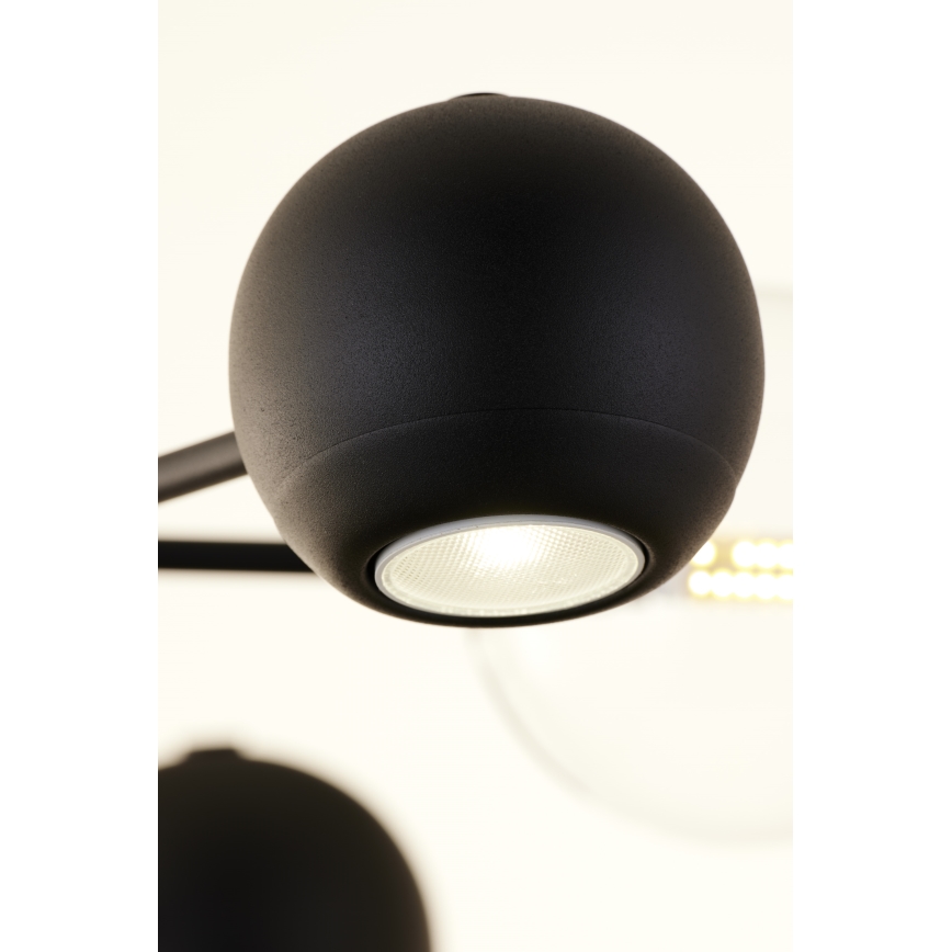Jupiter 1993 - Pendelkrona MOKA 3xGU10/10W/230V + 3xG9/10W/230V svart/beige
