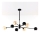 Jupiter 1994 - Pendelkrona MOKA 4xGU10/10W/230V + 4xG9/10W/230V svart/beige