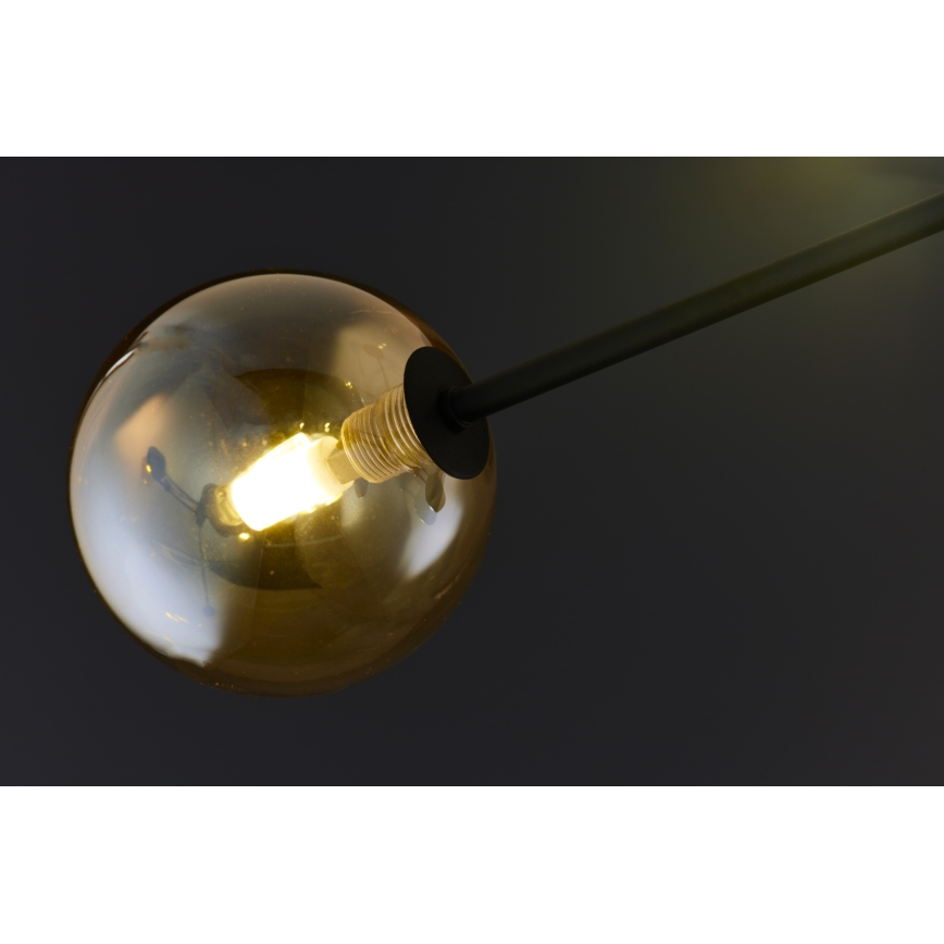 Jupiter 1994 - Pendelkrona MOKA 4xGU10/10W/230V + 4xG9/10W/230V svart/beige