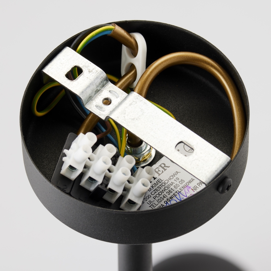 Jupiter 1997 - Pendelkrona MOKA 3xGU10/10W/230V + 3xG9/10W/230V svart/vit