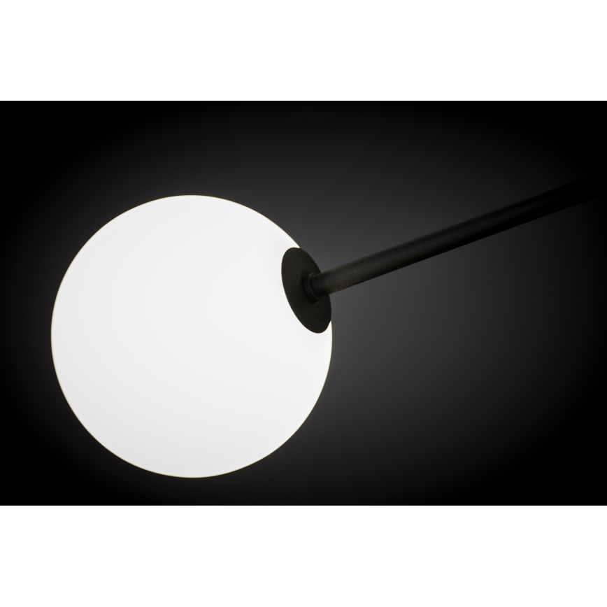 Jupiter 1998 - Pendelkrona MOKA 4xGU10/10W/230V + 4xG9/10W/230V svart/vit