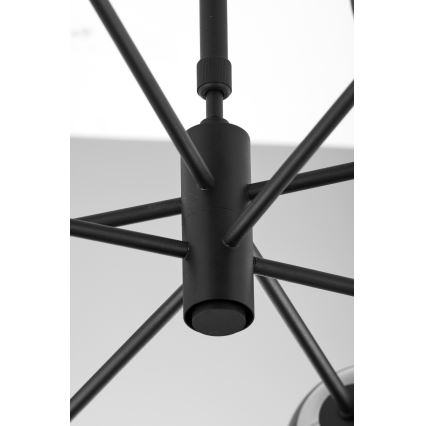 Jupiter 1998 - Pendelkrona MOKA 4xGU10/10W/230V + 4xG9/10W/230V svart/vit
