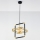 Jupiter 2025 - Ljuskrona med textilsladd FIORI 1xG9/10W/230V svart/guld/beige