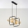 Jupiter 2026 - Ljuskrona med textilsladd FIORI 2xG9/10W/230V svart/guld/beige