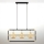 Jupiter 2027 - Ljuskrona med textilsladd FIORI 3xG9/10W/230V svart/guld/beige
