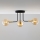 Jupiter 2037 - Pendelkrona BURANO 3xG9/10W/230V svart/guld/beige