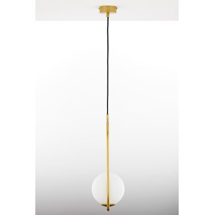 Jupiter 2042 - Ljuskrona med textilsladd IGON 1xE14/40W/230V guld