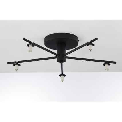 Jupiter 2047 - Ytmonterad ljuskrona PRATO 5xG9/10W/230V svart/beige