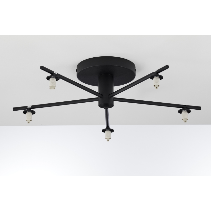 Jupiter 2047 - Ytmonterad ljuskrona PRATO 5xG9/10W/230V svart/beige