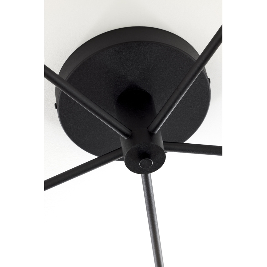 Jupiter 2048 - Ytmonterad taklampa PRATO 5xG9/14W/230V svart/rökgrå