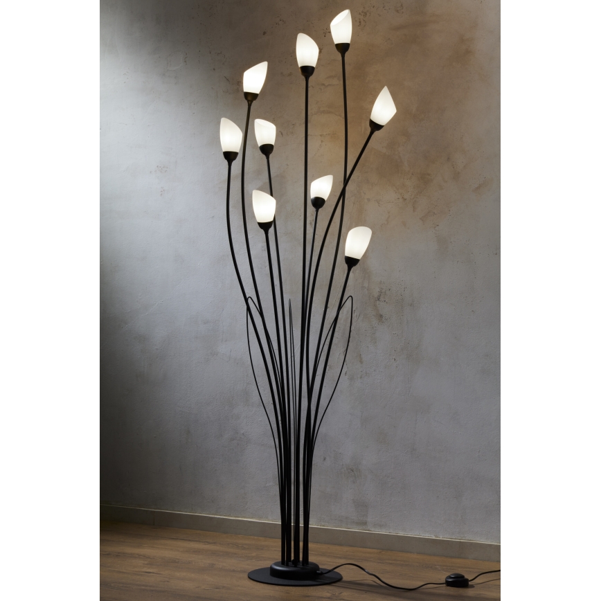 Jupiter 2058 - Golvlampa GLORIOSA 9xG9/14W/230V svart