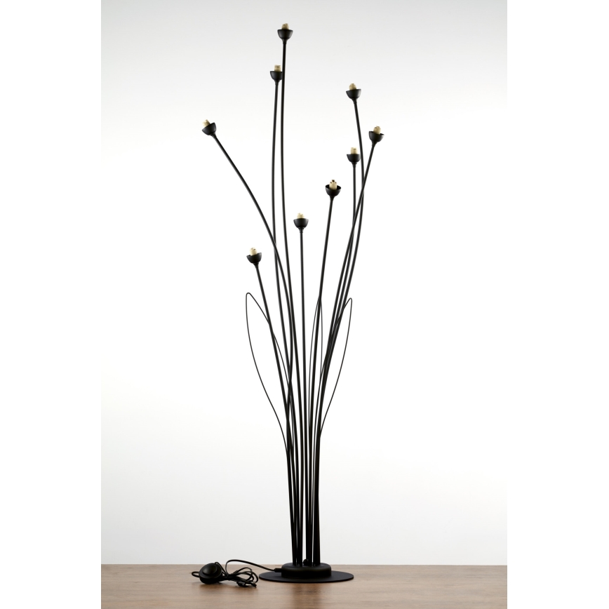 Jupiter 2058 - Golvlampa GLORIOSA 9xG9/14W/230V svart